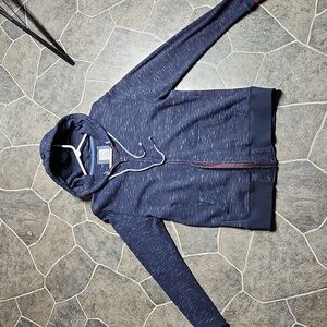 MERONA HOODIE size small color blue and red with white specs